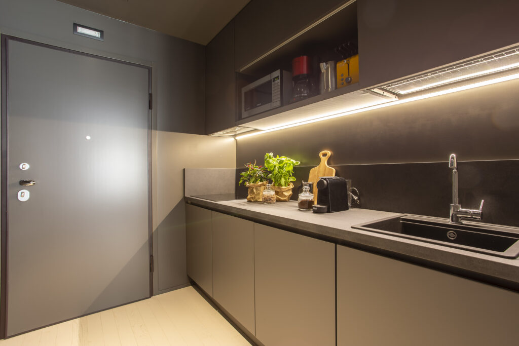Grey Loft nel centro storico di Treviso cucina